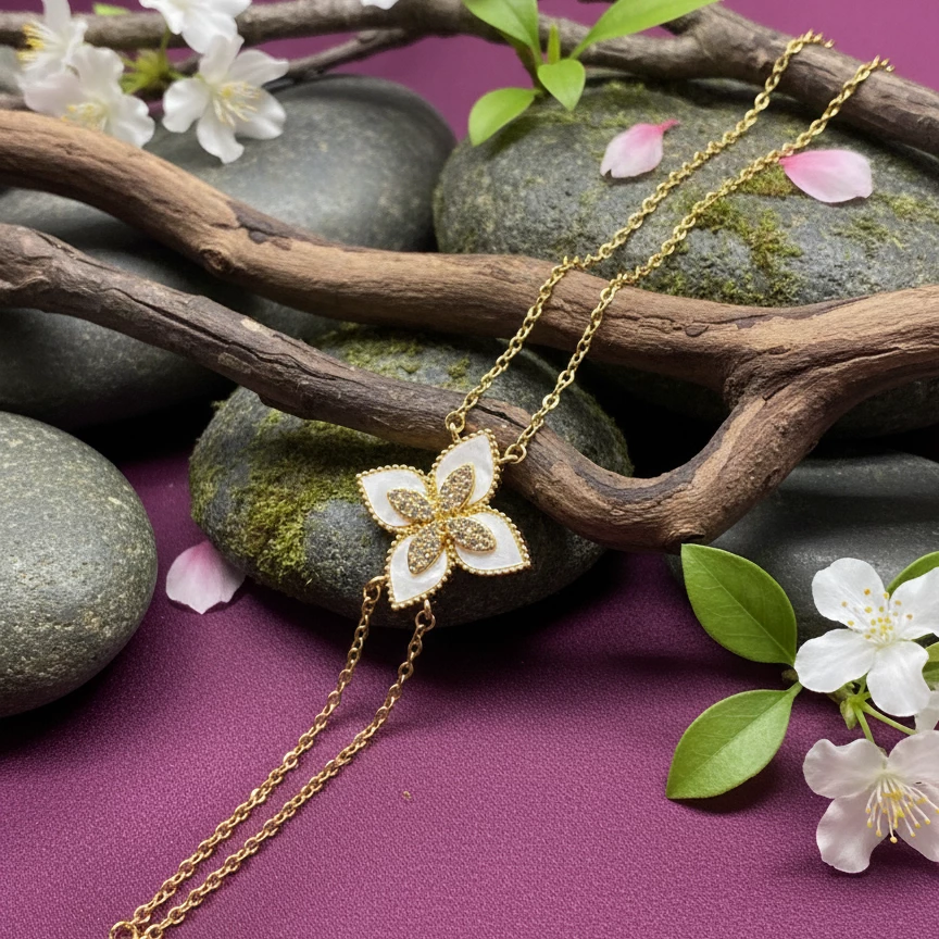 "Mirvari Çiçəyi" Gümüş Qolbaq