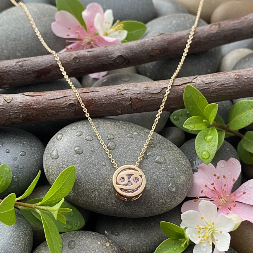 Xərçəng Bürcü Boyunbağı – Qızılı Parıltı