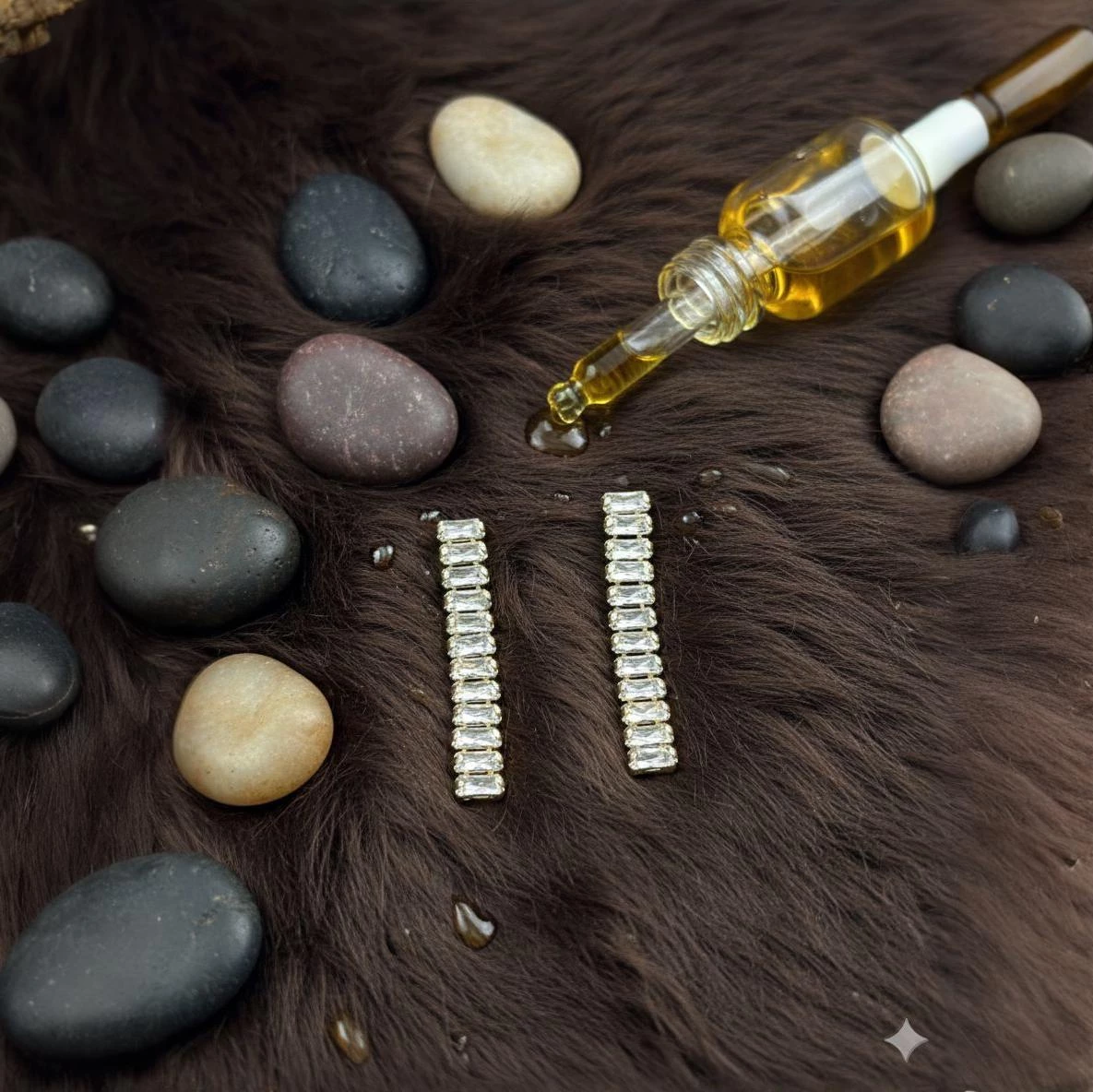 Baqet Kəsimli Kristal Sırğalar – Zərif və Uzun Dizayn