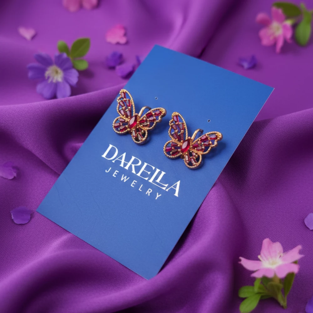 Darella Bijuteriya — Yonca dizaynlı zərif sırğalar