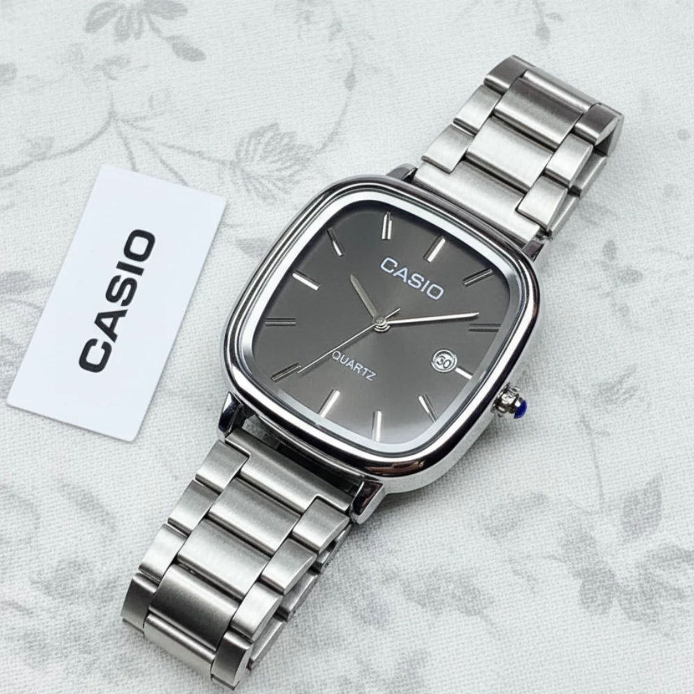 Casio LTP-E117D-1AEF – Polad qolbaqlı klassik qadın saatı